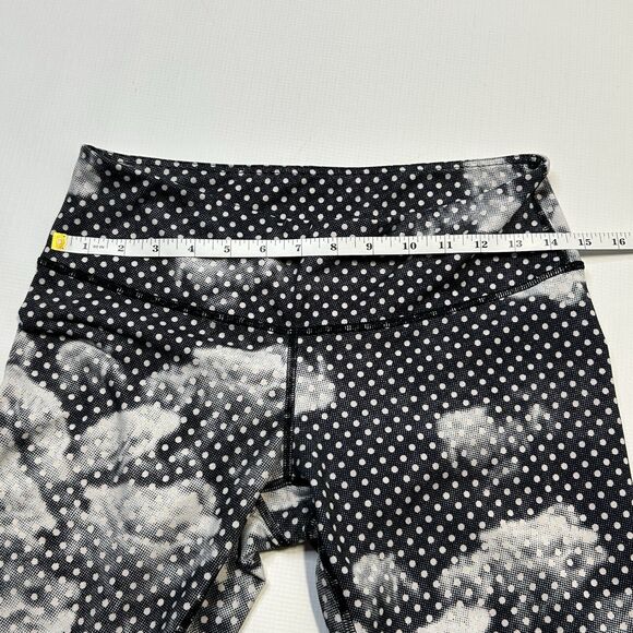 Lululemon Wunder Under Crop II Luon Dottie Dream Rose Neutral Blush Black Size 8 - Picture 15 of 15